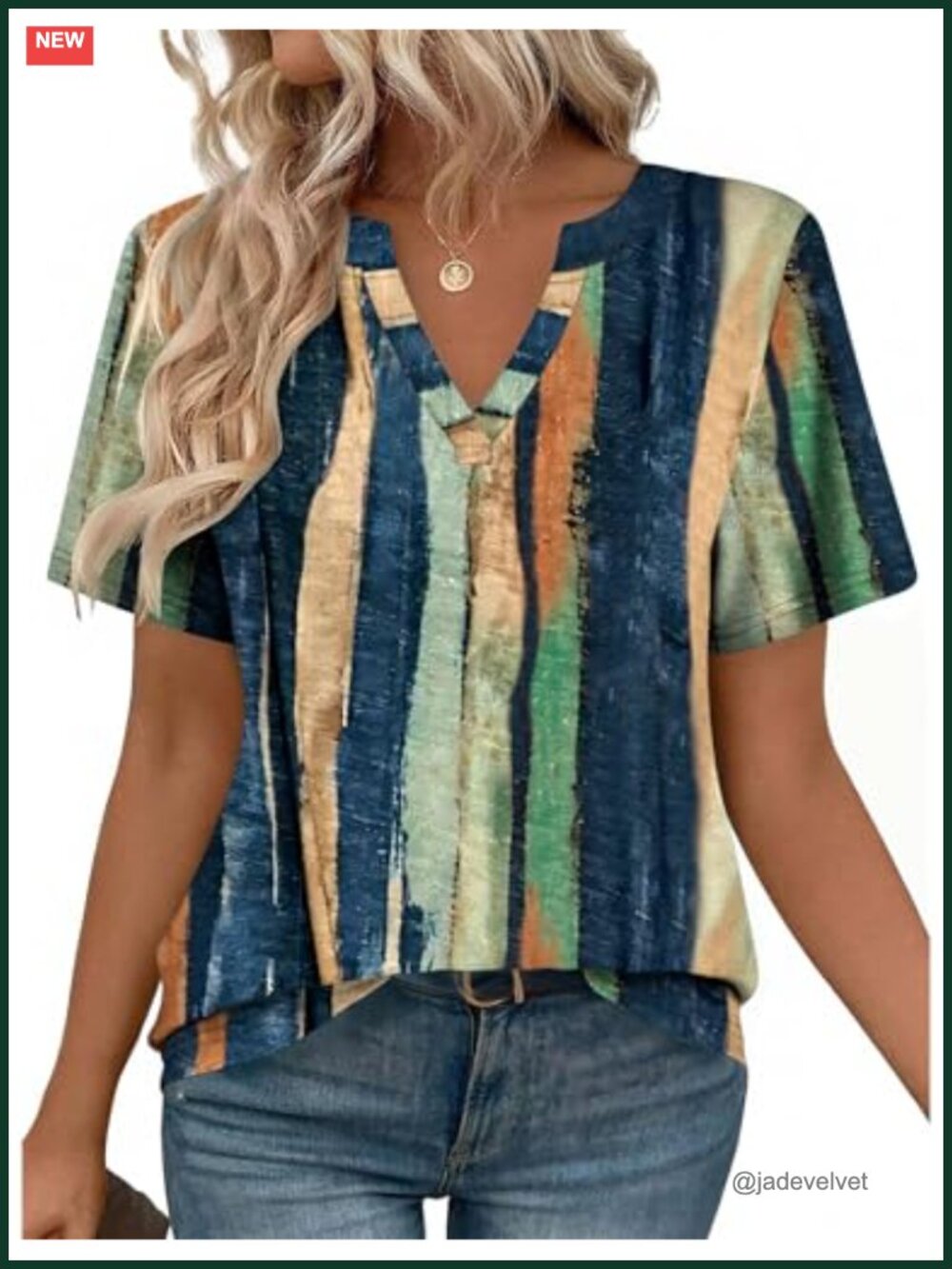 Zeagoo Womens Short Sleeve V Neck High Low Tunic Top